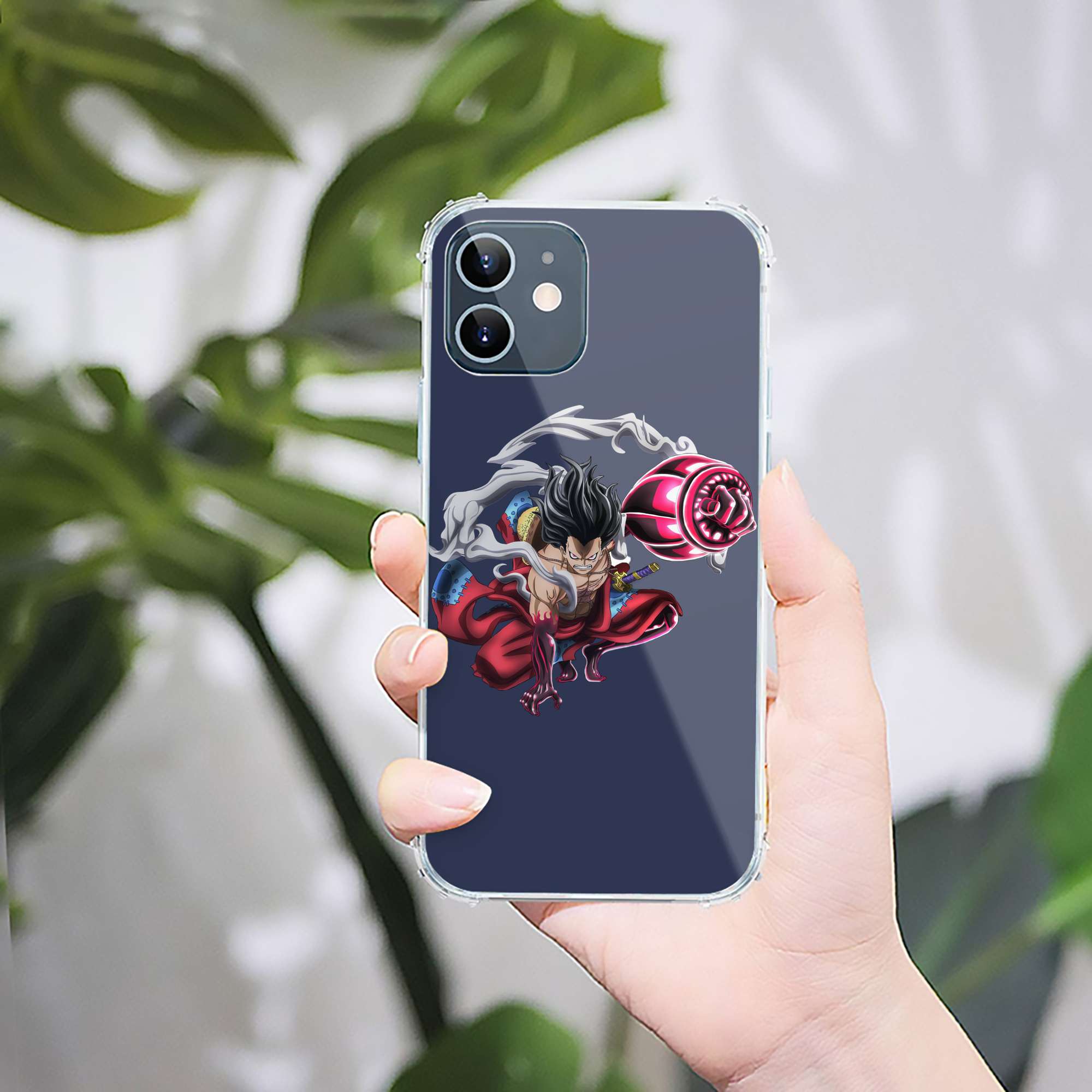 （画像用） ワンピース モンキー・D・ルフィ ONE PIECE Monkey D. Luffy 【iPhone 12シリーズ対応】透明スマホケース（クリアソフトケース）